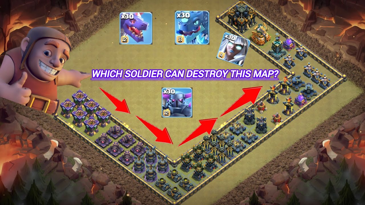 Which Clash of Clans soldier has the most destructive power?🔥(Part 1)