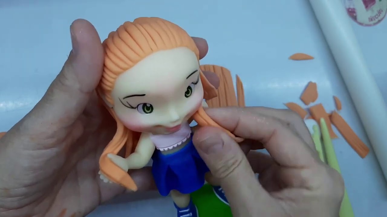 Cabelo Com penteado de Biscuit