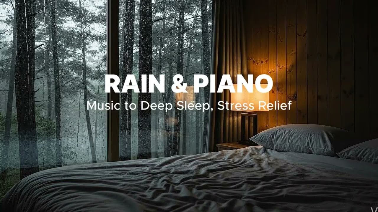 Relaxing Rain Sounds and Gentle Piano – Sleep Music for Insomnia, Stress Relief and Peaceful Rest