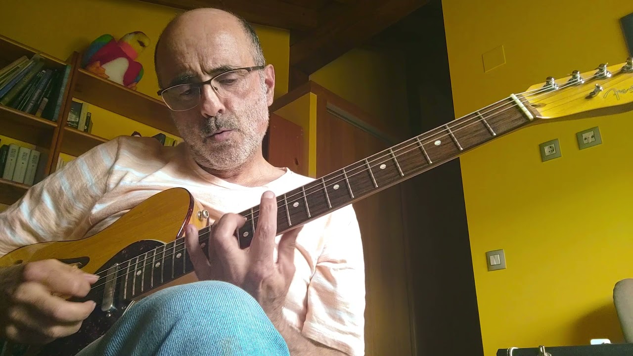 Blue in  green (Bill Evans-Miles Davis). Solo Jazz guitar. Chord melody.