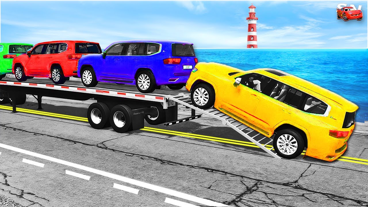 Funny Loaded Truck vs Speed Bumps – Weird Suspension & Scary Impacts – BeamNG Drive #3 💥