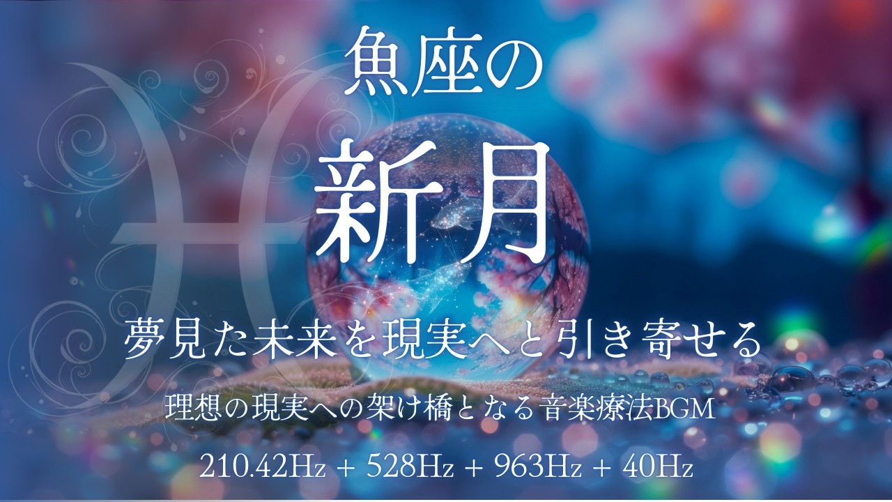 【魚座新月】Prismatic Bridge of Pisces｜手放しと再生のBGM｜210.42Hz+528Hz+963Hz+40Hz