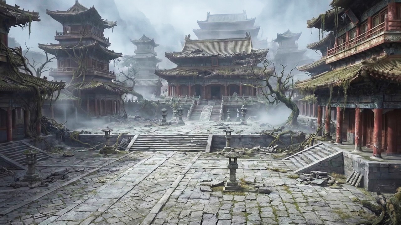 Abandoned Royal Palace Transformation: A Luxurious Asian Masterpiece | AI Virtual Restoration