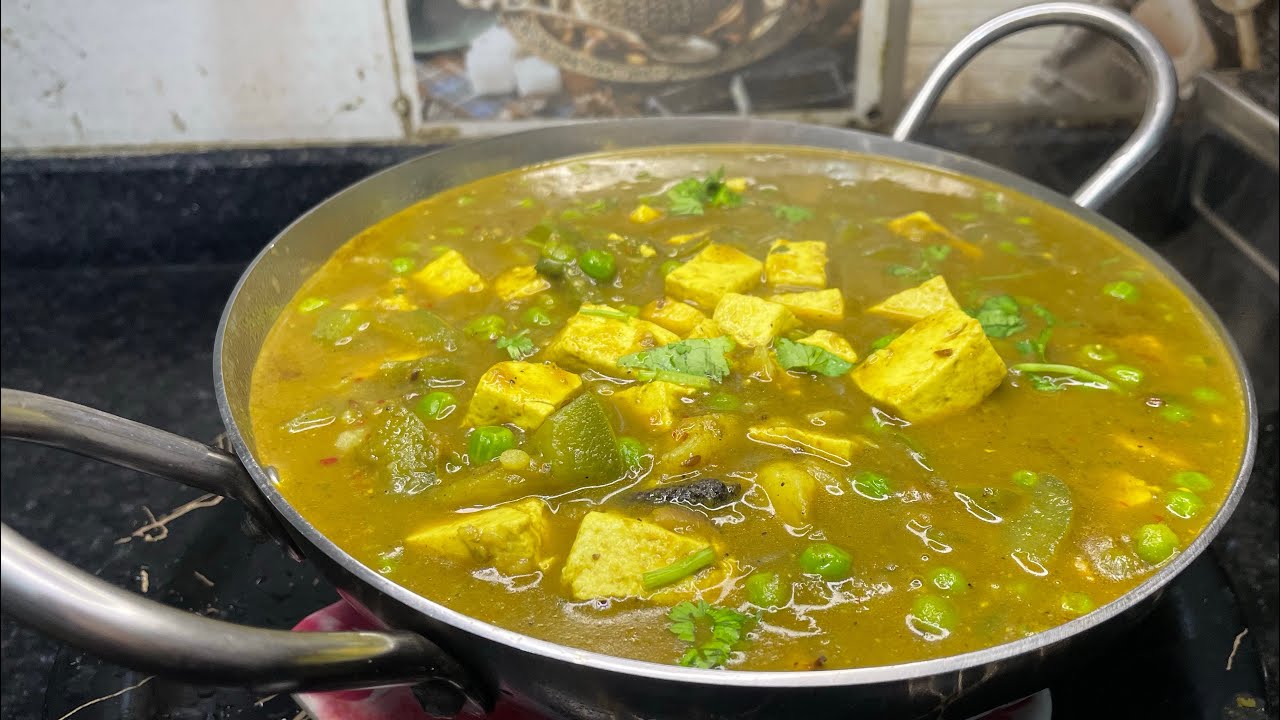 Paneer matar ￼do pyaza tadka special recipe