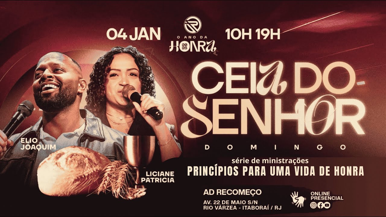 AD Recome&ccedil;o l DOMINGO CEIA DO SENHOR
