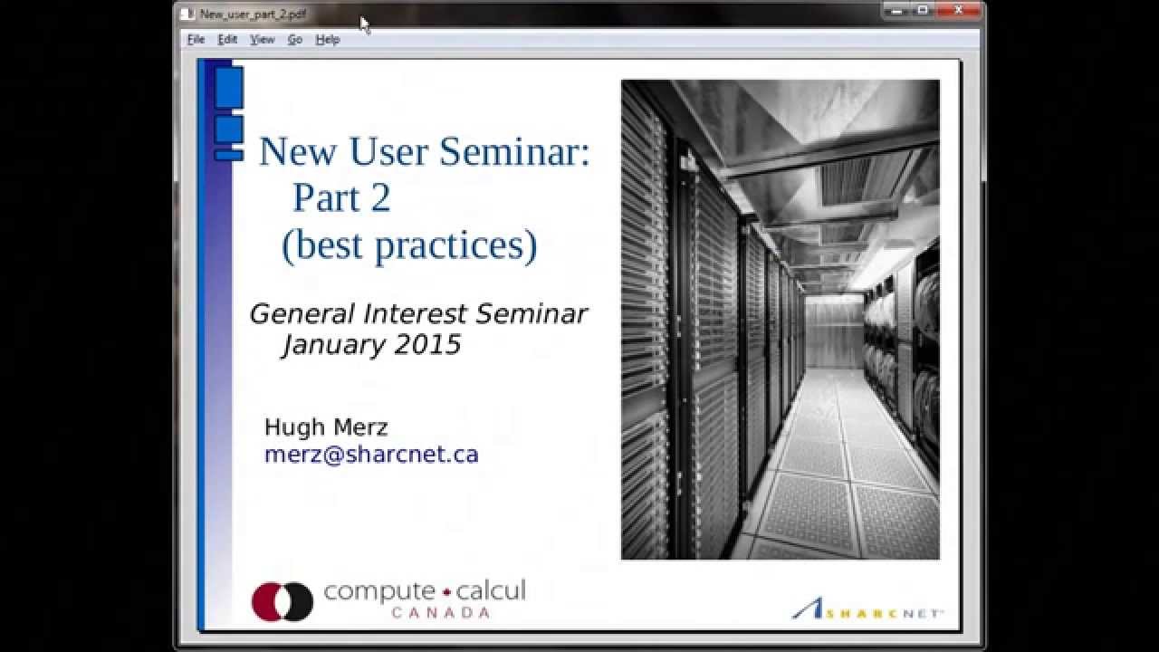 New User Seminar - Part 2
