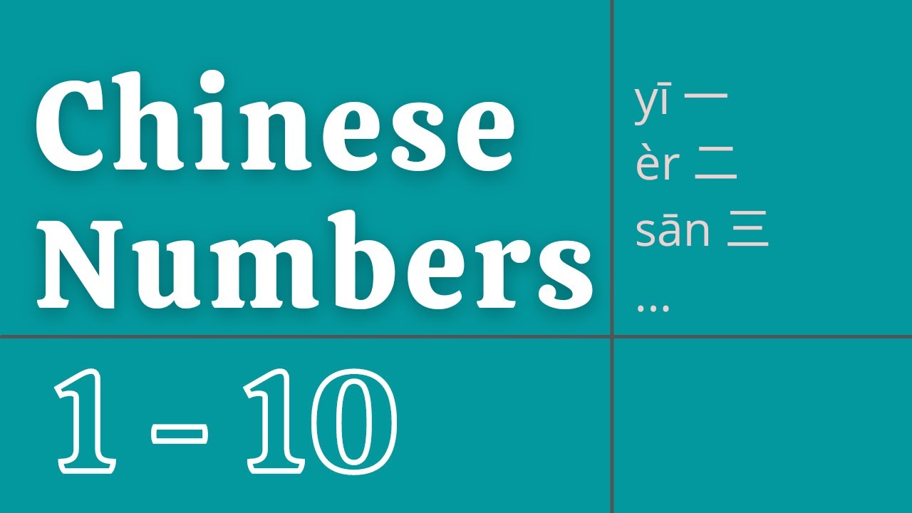 Chinese Numbers 1 to 10 | How to Count Numbers in Mandarin Chinese | Learn Beginners Chinese