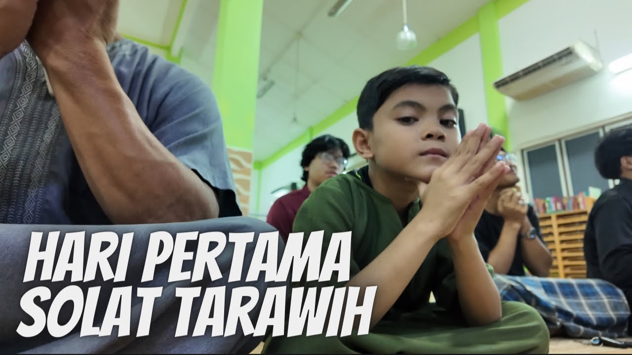 Tarawih pertama bersama family…