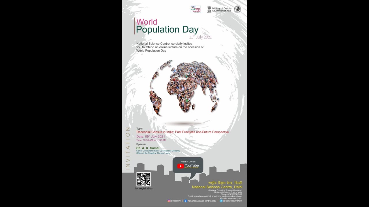 World Population Day ll Lecture on Decennial Census in India: Past Practices and Future Perspective