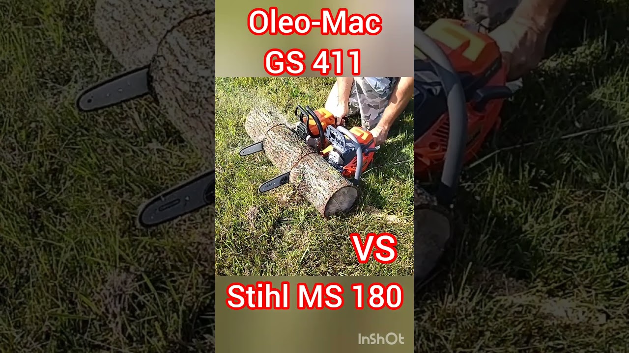 Stihl MS 180 vs Oleo-Mac GS 411 piła pilarka 🔥