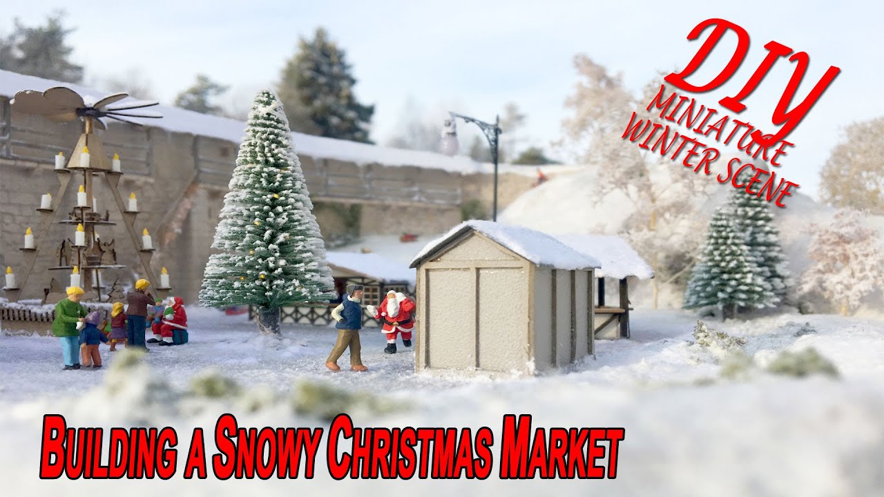 Modelling a snowy Christmas Market