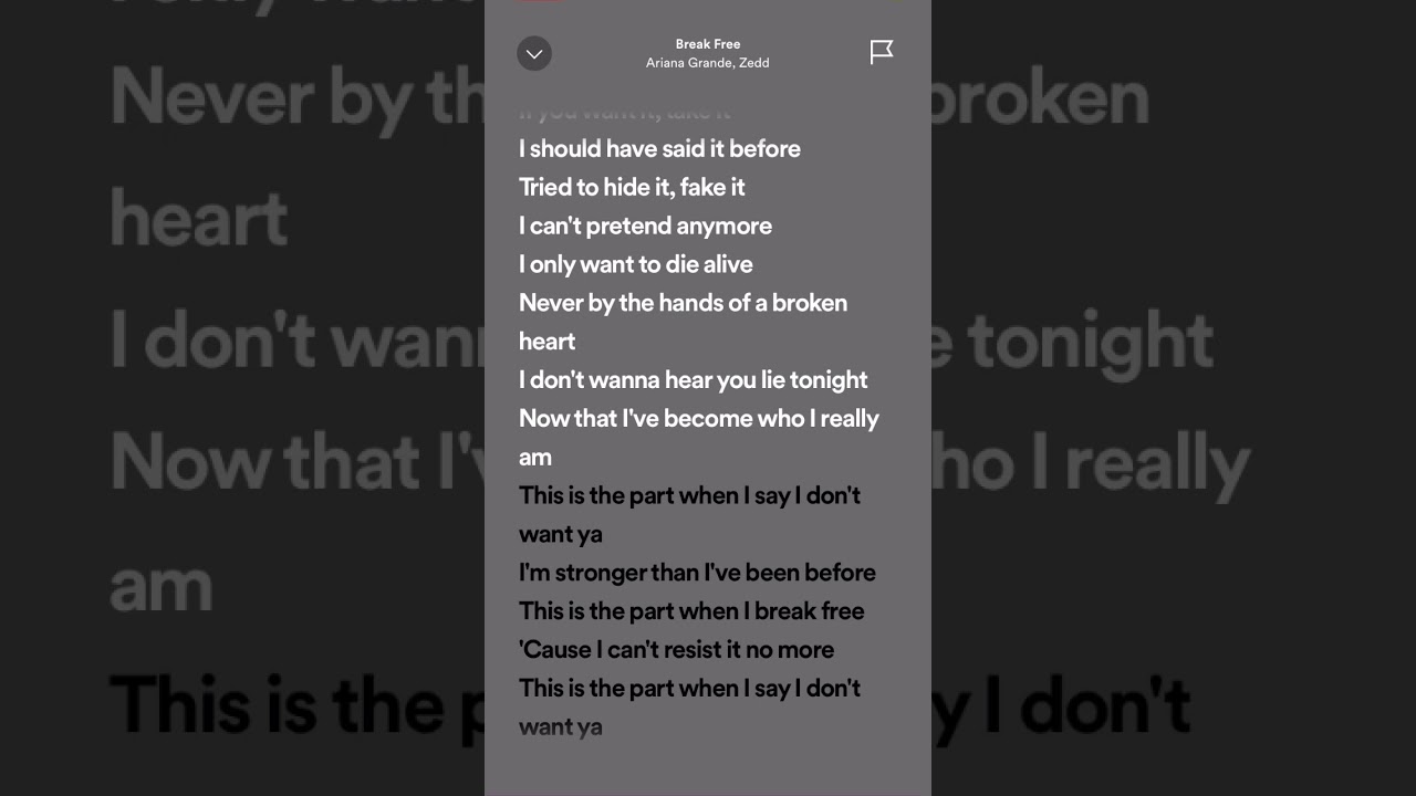 Ariana Grande, Zedd - Break Free #hits #tiktok #trending #spotifylyrics #viralhits #shorts #music