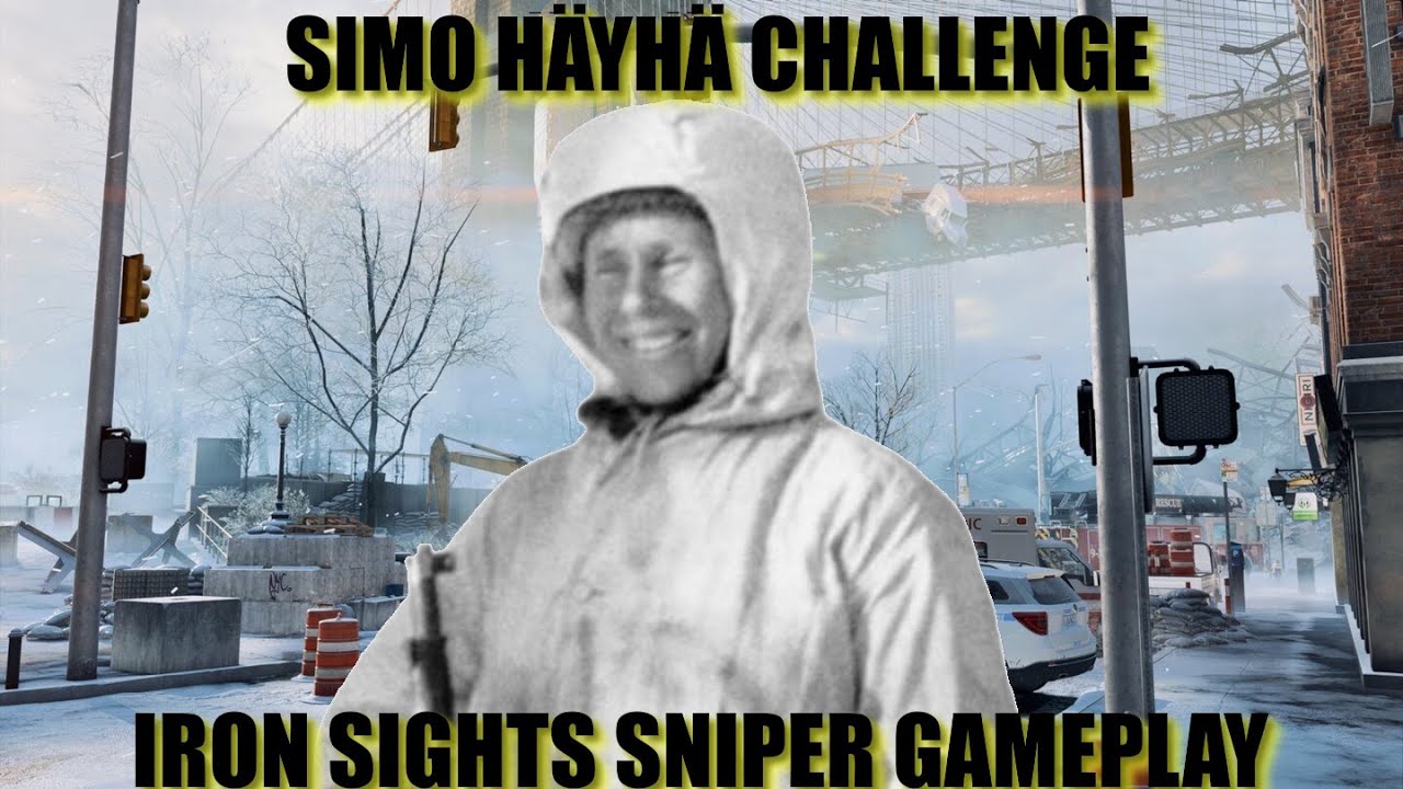 SIMO HÄYHÄ CHALLENGE - Iron sighted sniper rifle gameplay