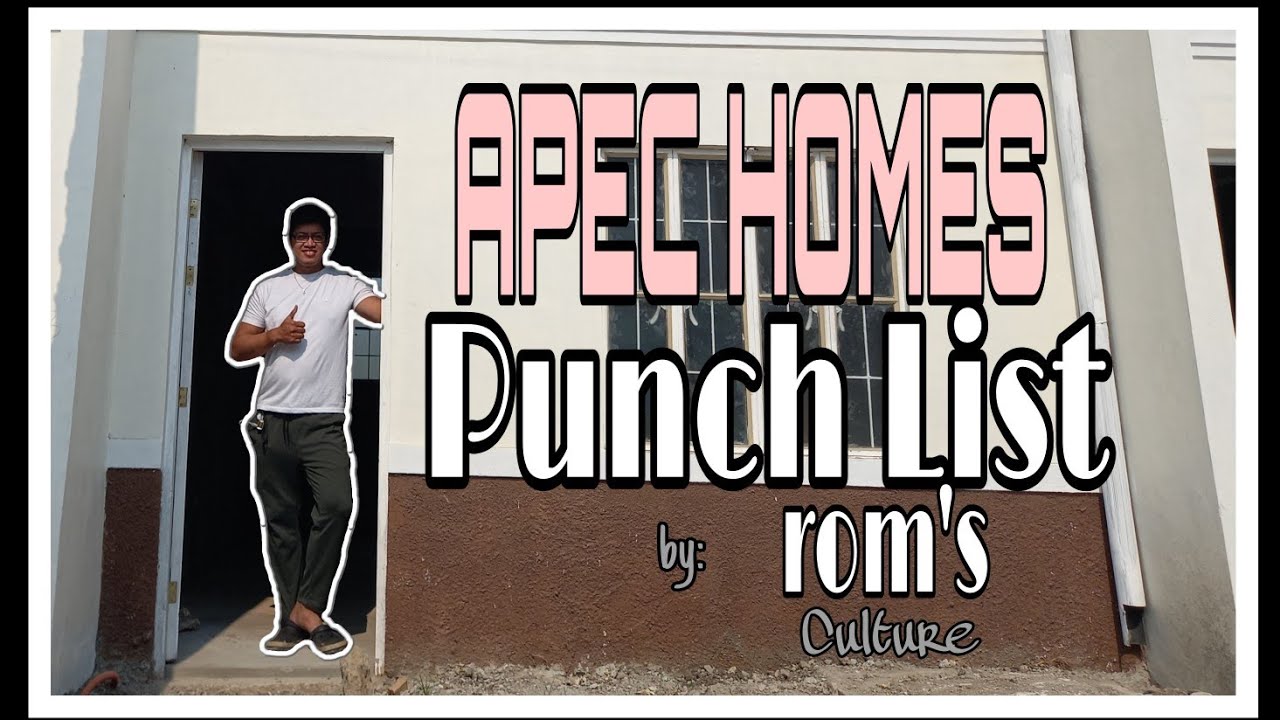APEC HOME PUNCH LIST || Unit inspection || Apec homes || roms culture