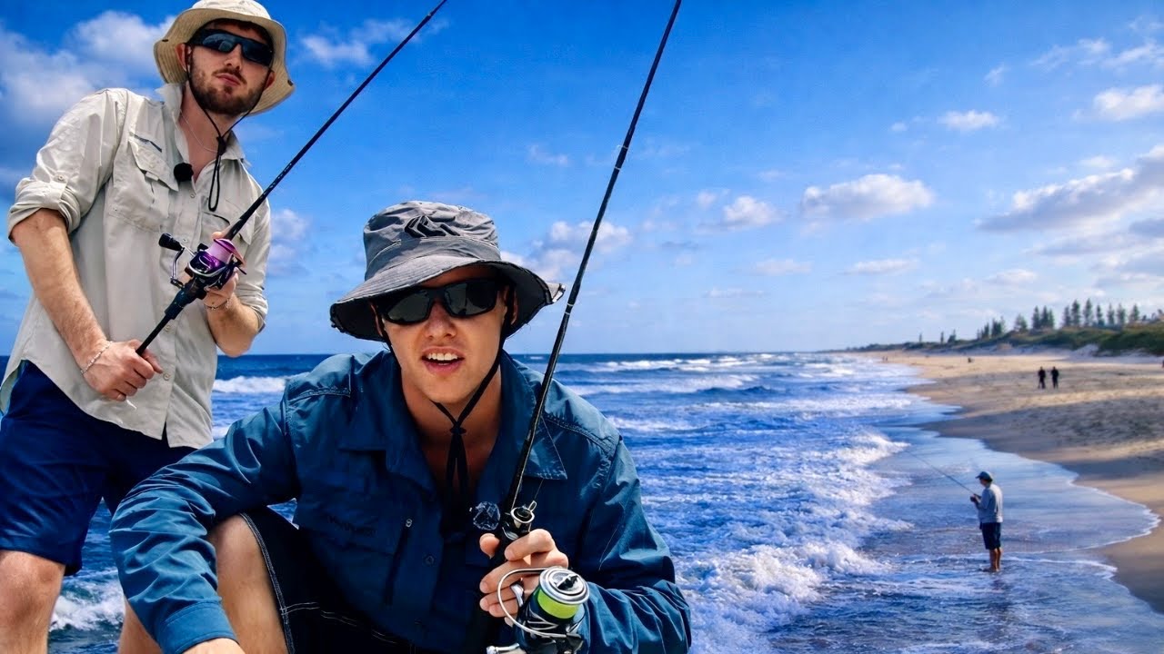 Fishing Beach Gutters - Our first FISH In Australia!