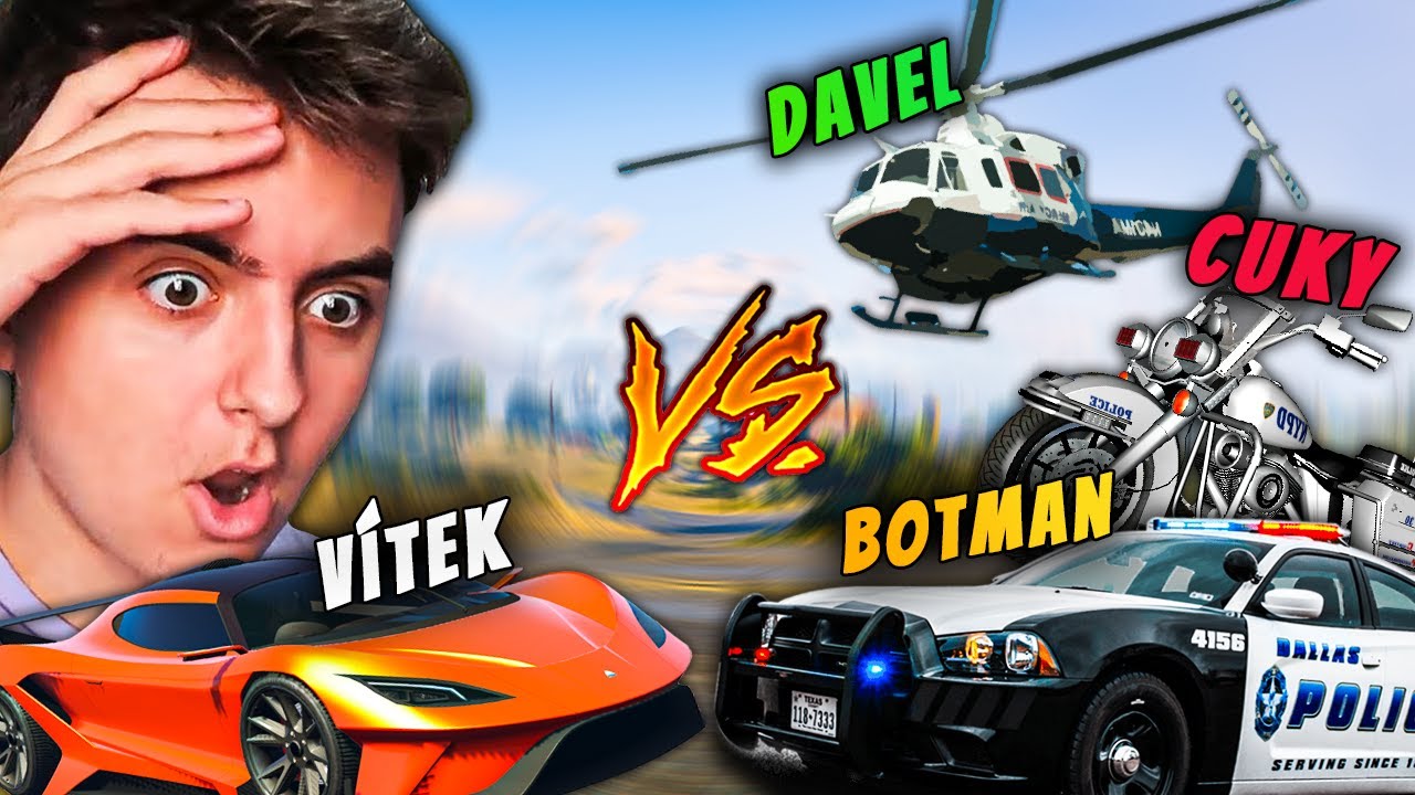 Policisti vs. Zloději! Jak Dlouho Dokážu Ujíždět Policii v GTA Online!