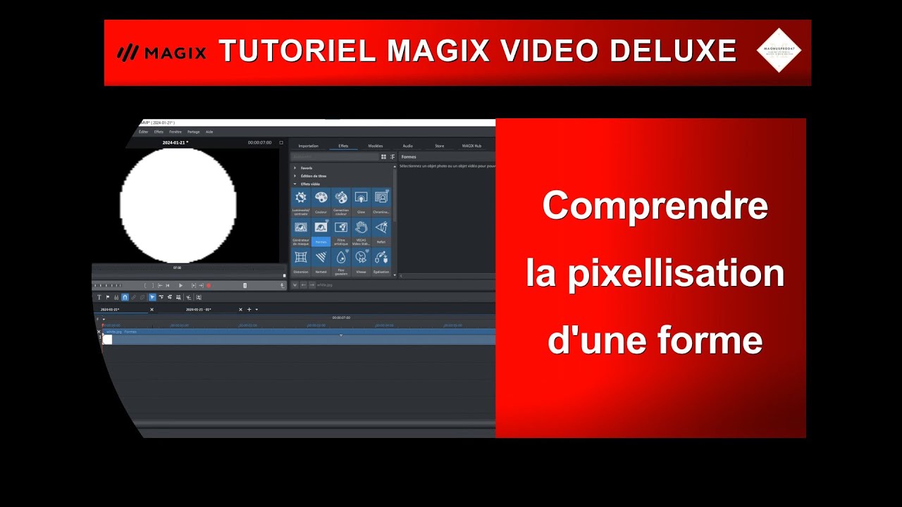 Tutoriel MVD 2024:✳️ Comprendre la pixellisation d'une forme.👍