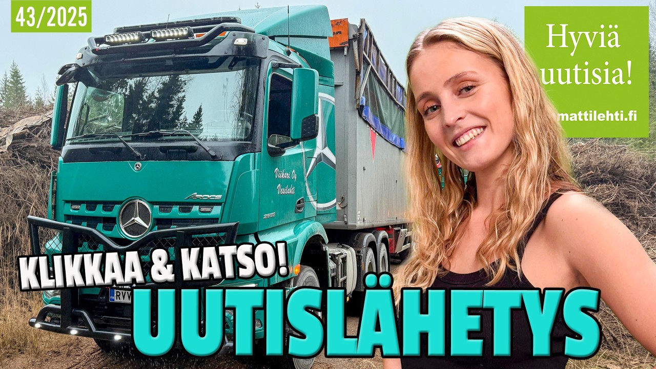 Hyviä uutisia! vko 43/2025 – Volvo Truck Center avasi Porvoossa, CAT jyrää Raumalla ja paljon muuta