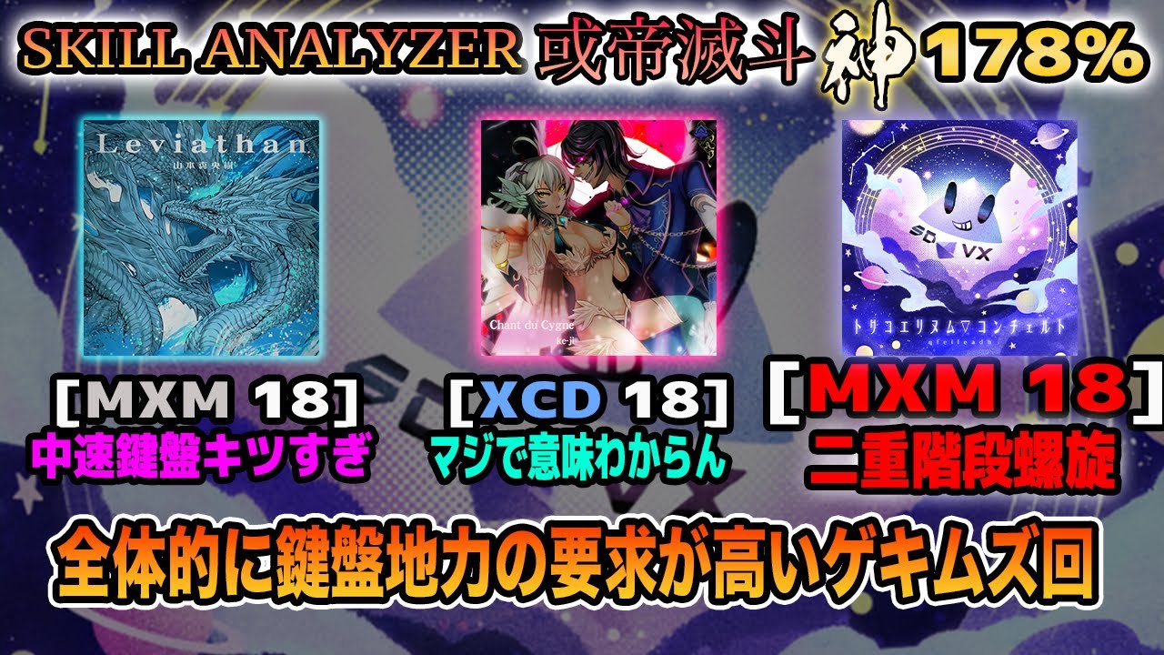 【SOUND VOLTEX】SKILL ANALYZER 或帝滅斗 第9回 (トリコエリヌム▽コンチェルト回) 神 178%