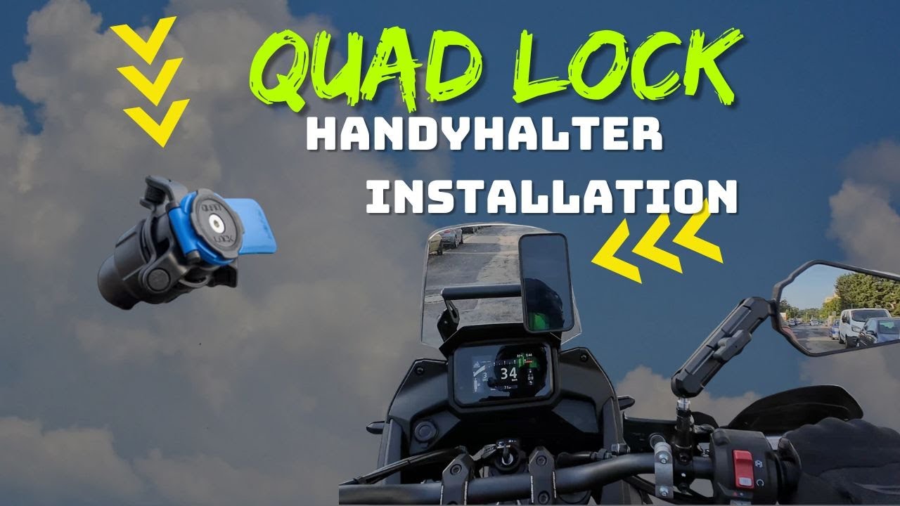 Quad Lock Handyhalter Montage / Installation – besser als SP Connect?￼