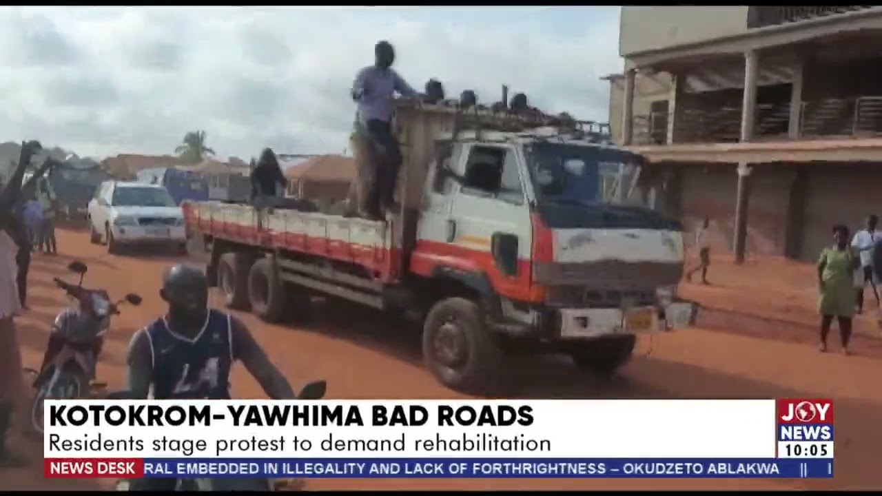 Kotokrom-Yawhima Bad Roads: Residents stage protest to demand rehabilitation - News Desk