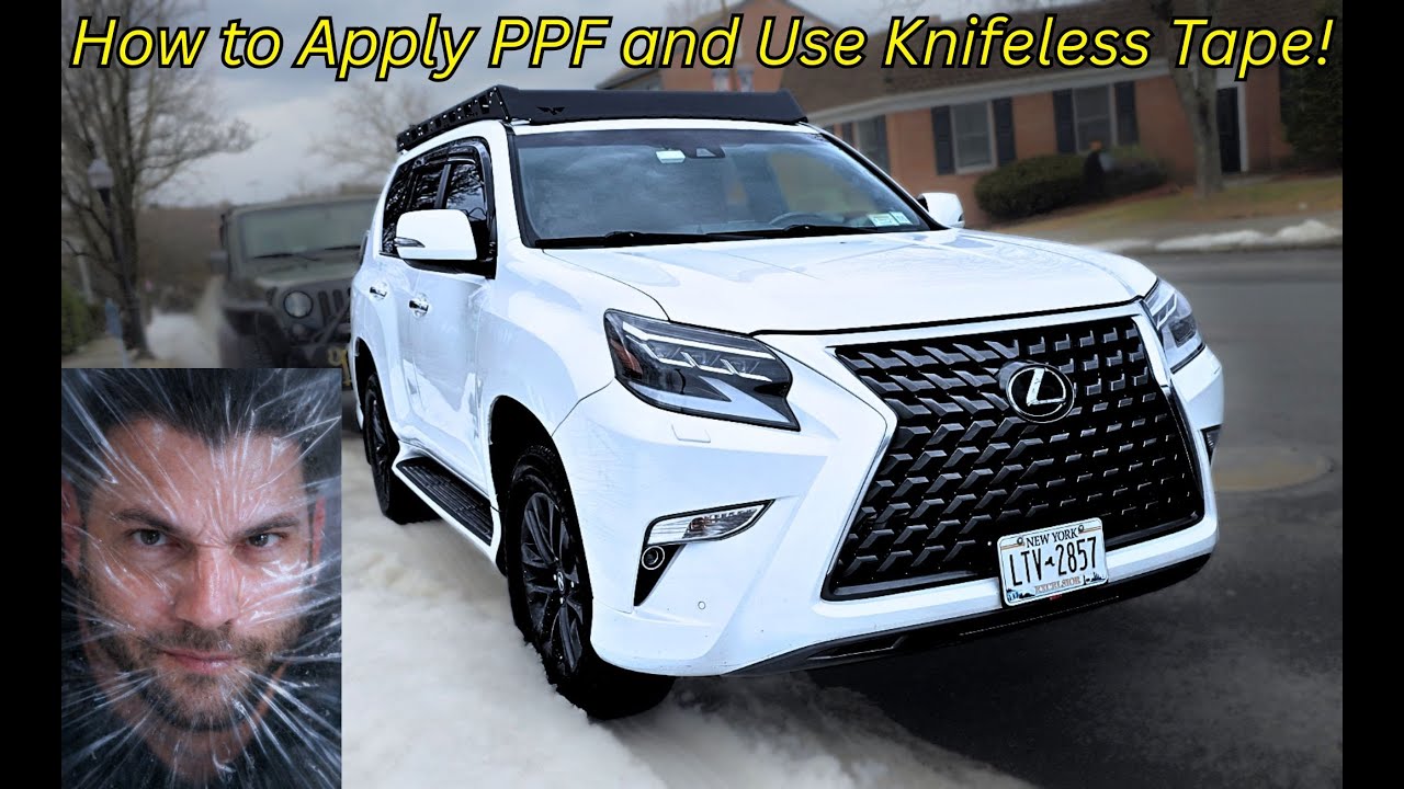 Installing PPF With Knifeless Tape to Protect My GX460 Against Roof Rack Damage!