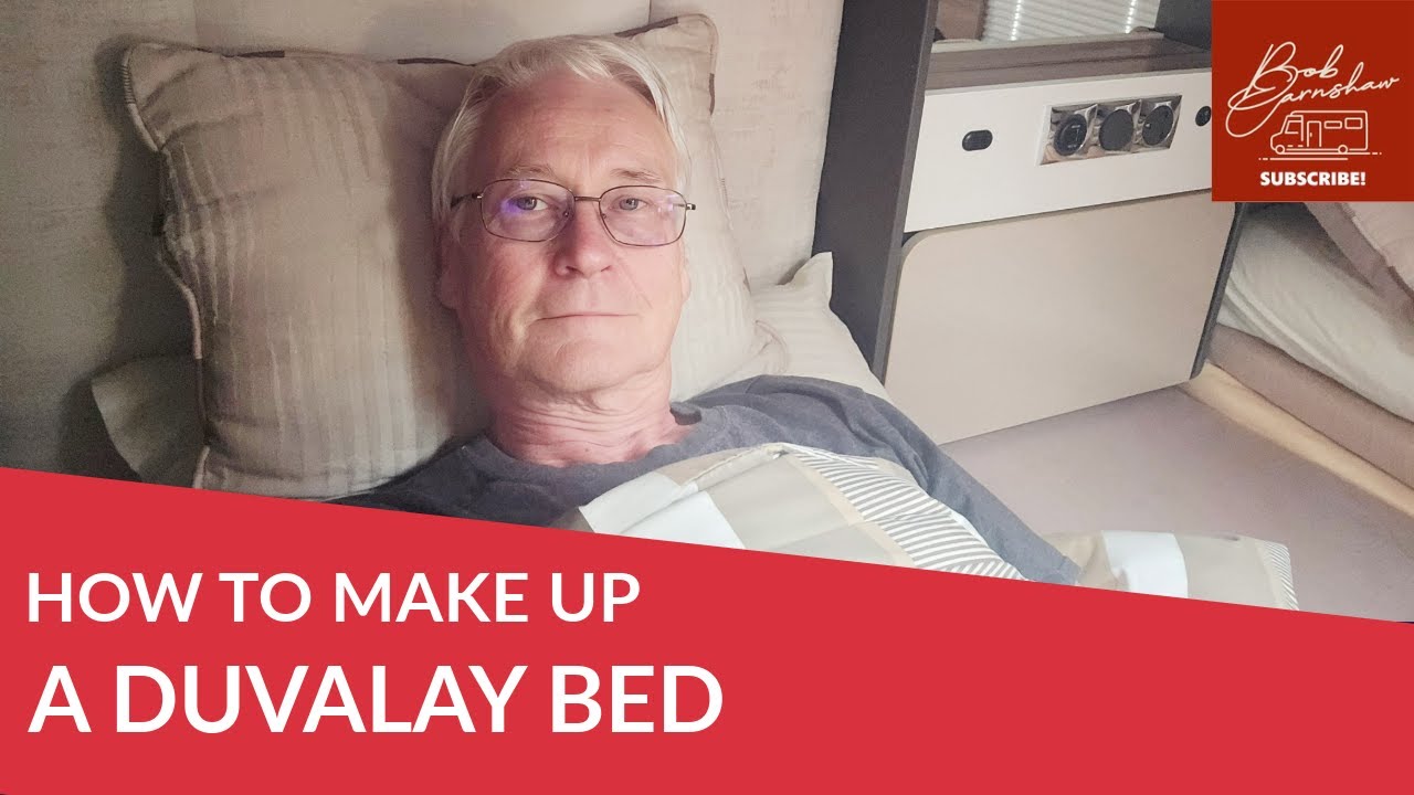 How To Make Up A DUVALAY Sleeping Bag Bed With Mattress Cover