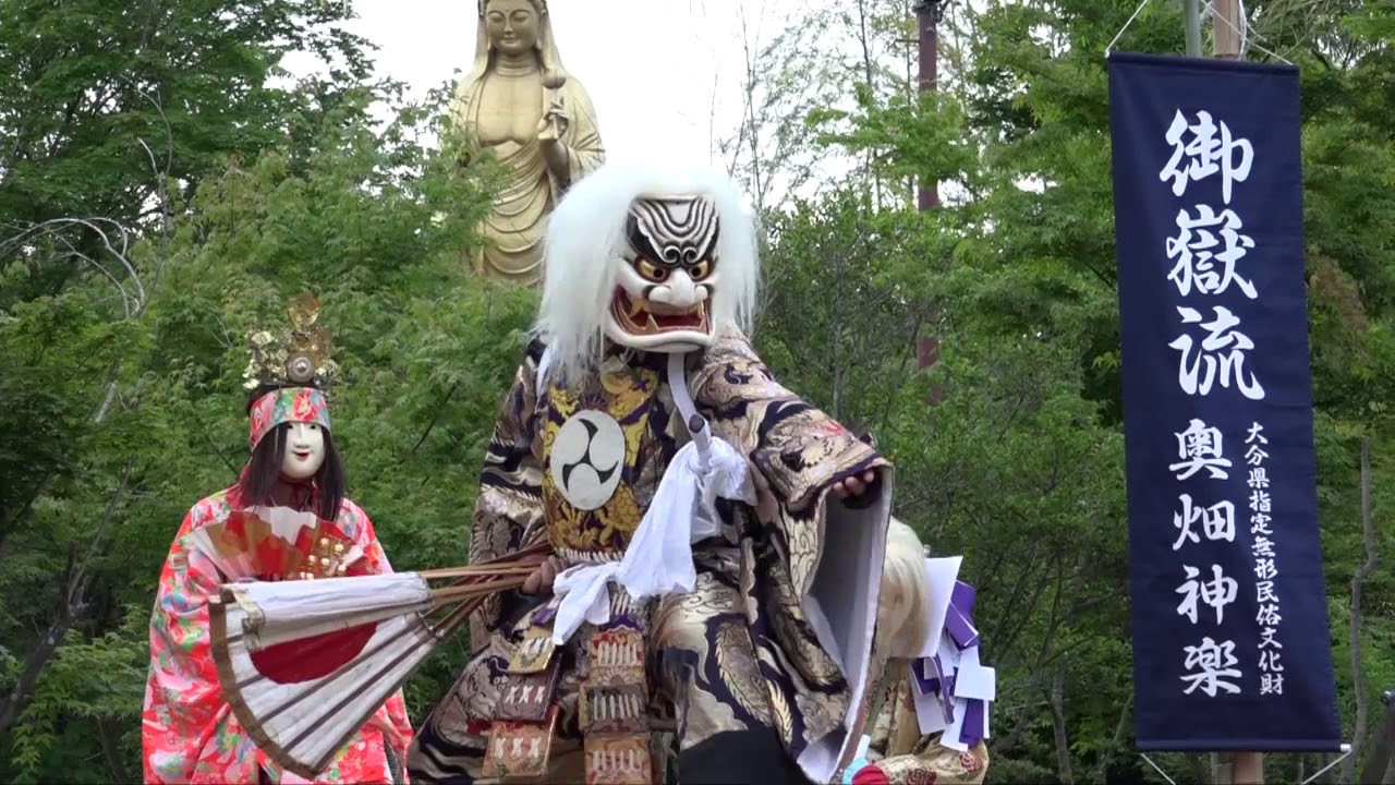 奥畑神楽 「おろち退治 2」 (於)第３１回名水白山川ホタル祭り
