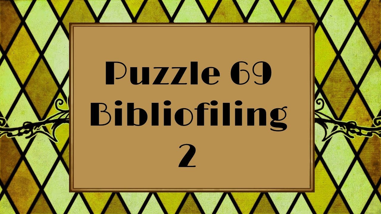 Professor Layton and the Azran Legacy - Puzzle 69: Bibliofiling 2