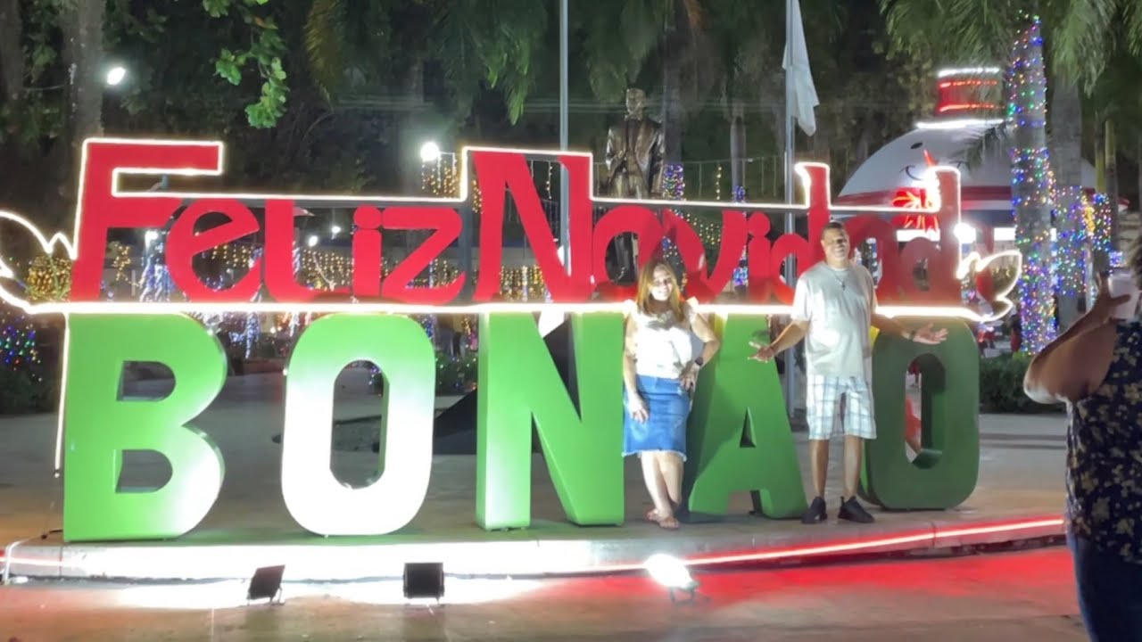 Recorrido Bonao Navidad 2025 Parque Duarte Iluminado #bonao #mitierrard #recorridobonao #fula