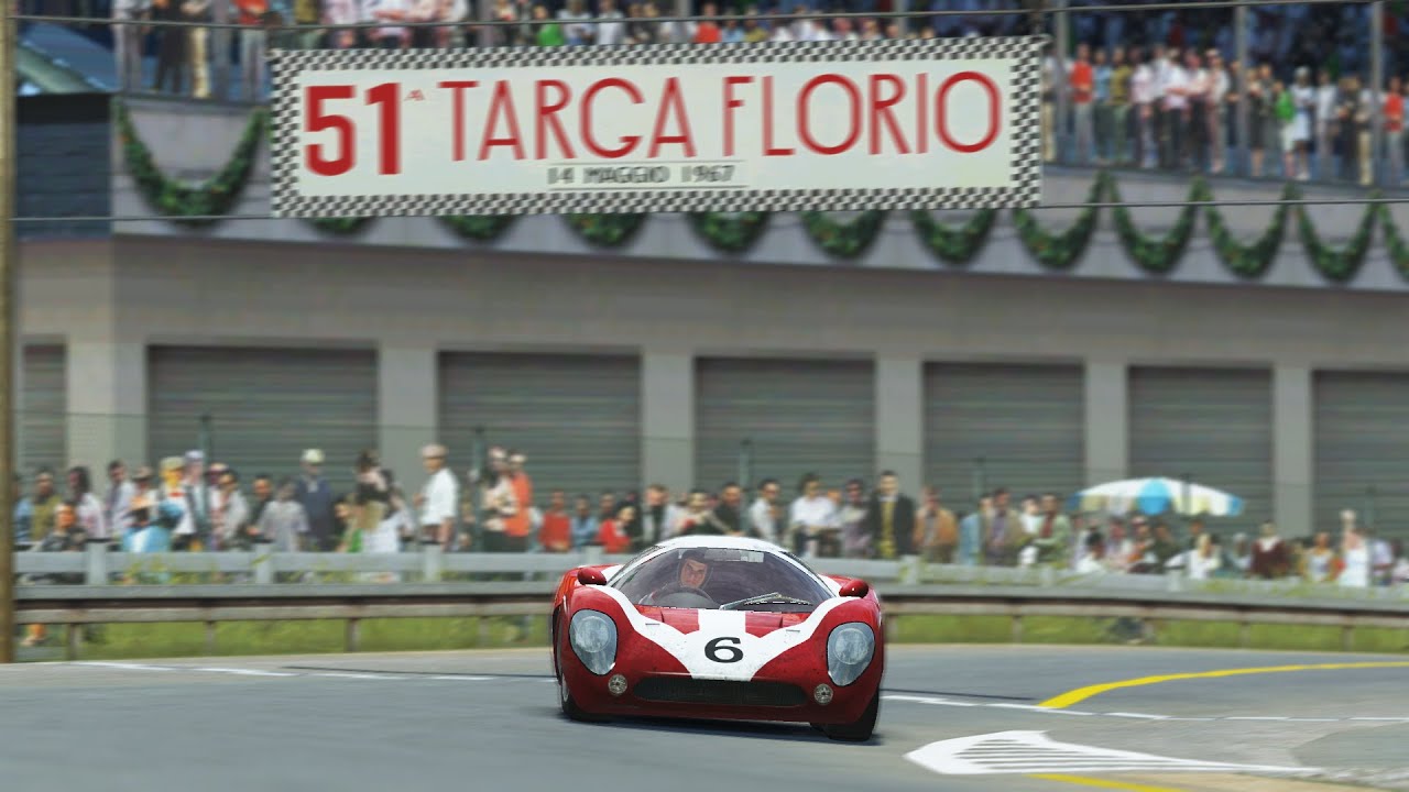 Targa Florio 1967 FULL 72KM ONBOARD - Lola T70 Mk. III Tribute