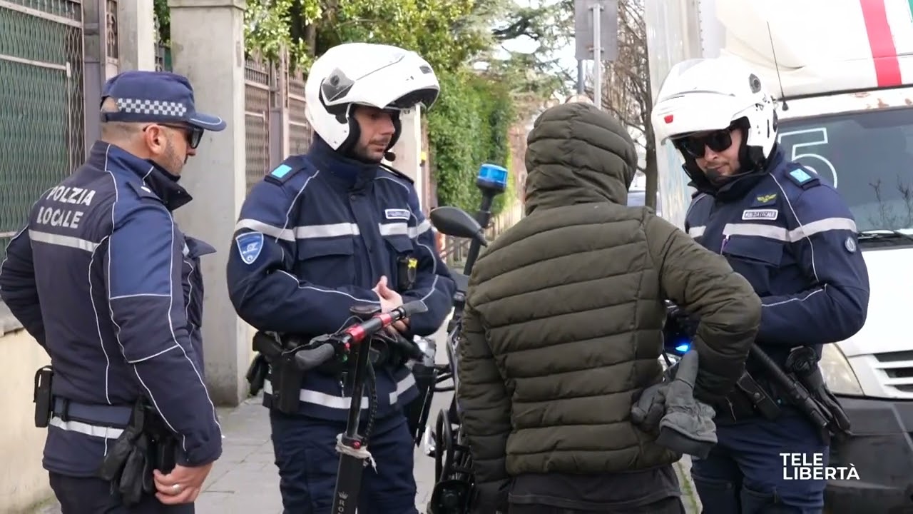 Monopattini irregolari: i controlli dei vigili