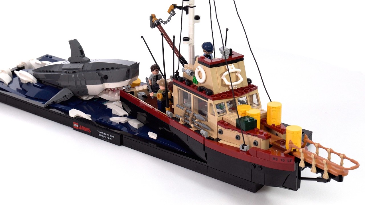 Независимый обзор набора LEGO Ideas «Челюсти» (фильм)! Отличный, даже для не очень фанатов | 21350