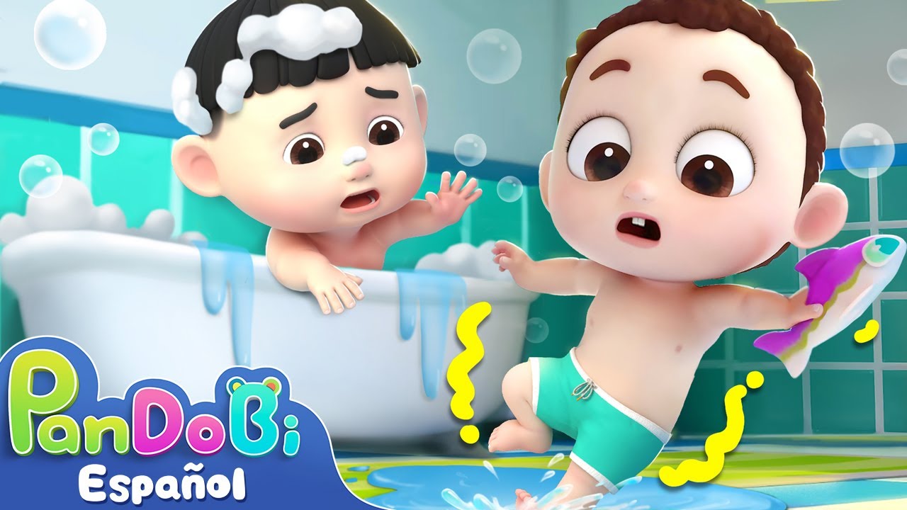 Ten Cuidado al Ba&ntilde;arse | M&aacute;s Canciones | Canci&oacute;n Infantil | Super Pandobi en Espa&ntilde;ol