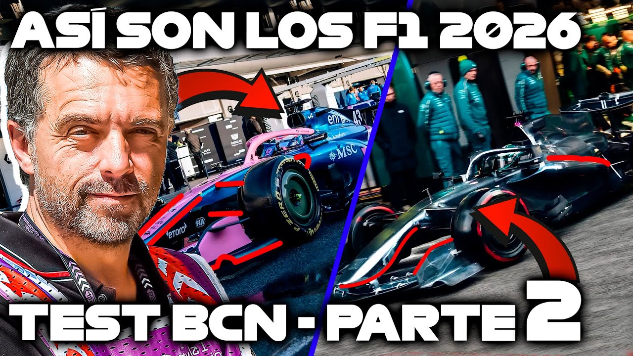 Así son los F1 2026. Test BCN Parte 2