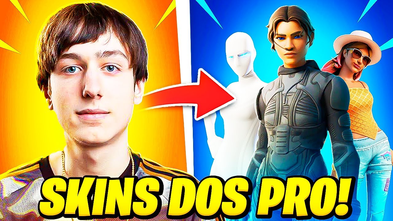21 SKINS QUE OS *PRO PLAYERS* USAM NO FORTNITE EM 2025!