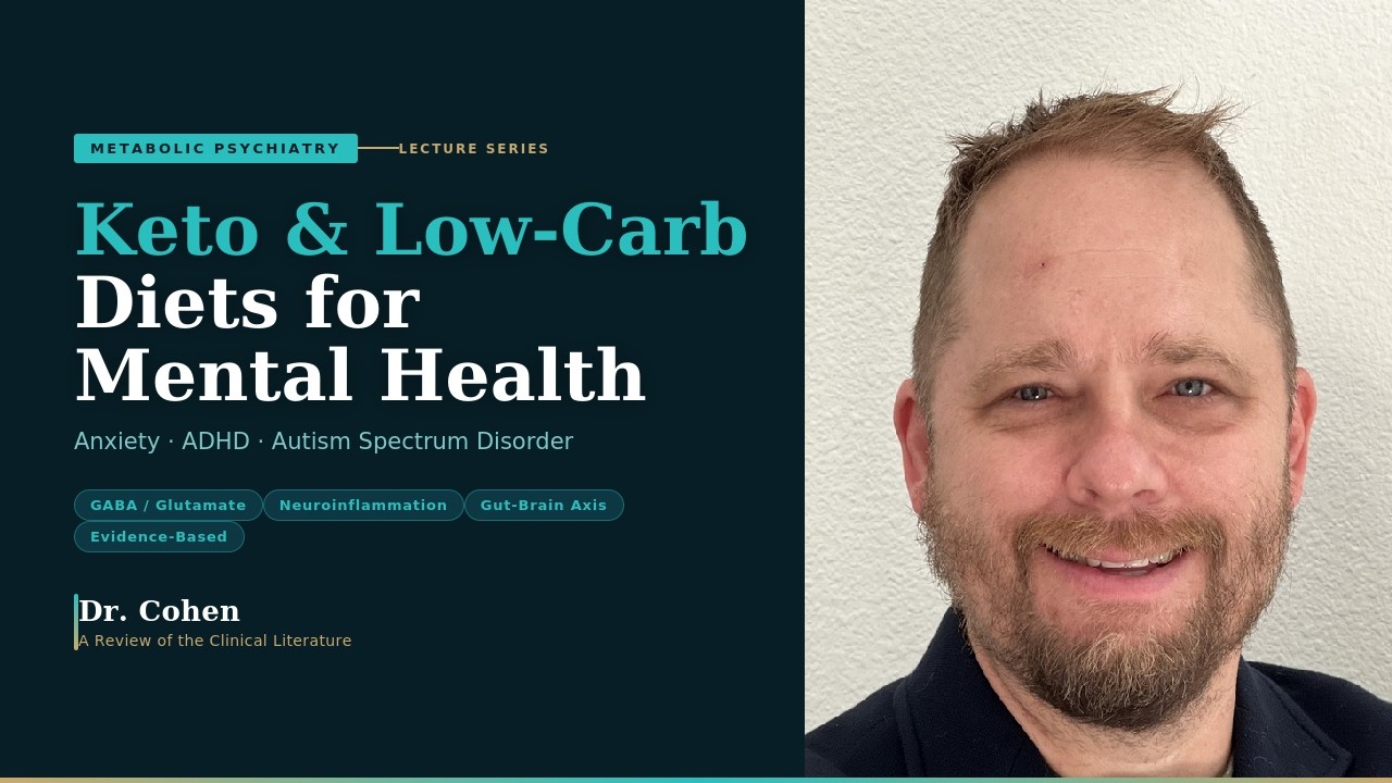 Dr. Cohen: Keto & Low-Carb Diets for Mental Health: Anxiety, ADHD & Autism Spectrum Disorder