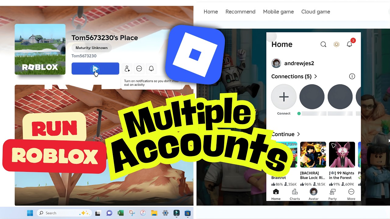 How to Run Multiple Roblox Accounts at Once | Have 2 Roblox Accounts Open at Once on PC