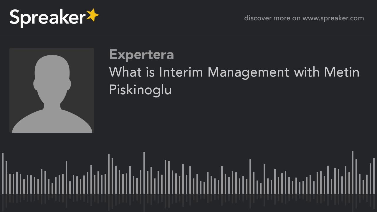 What is Interim Management with Metin Piskinoglu