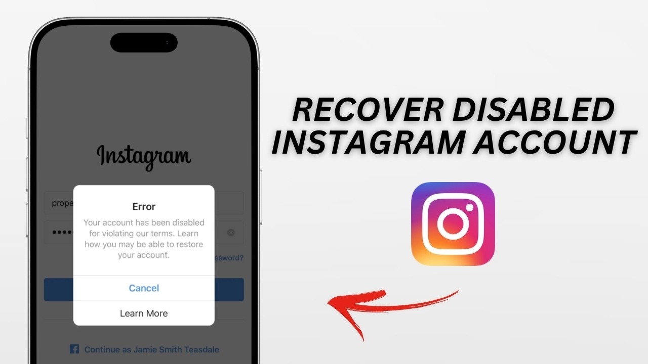 How To Recover a Disabled Instagram Account