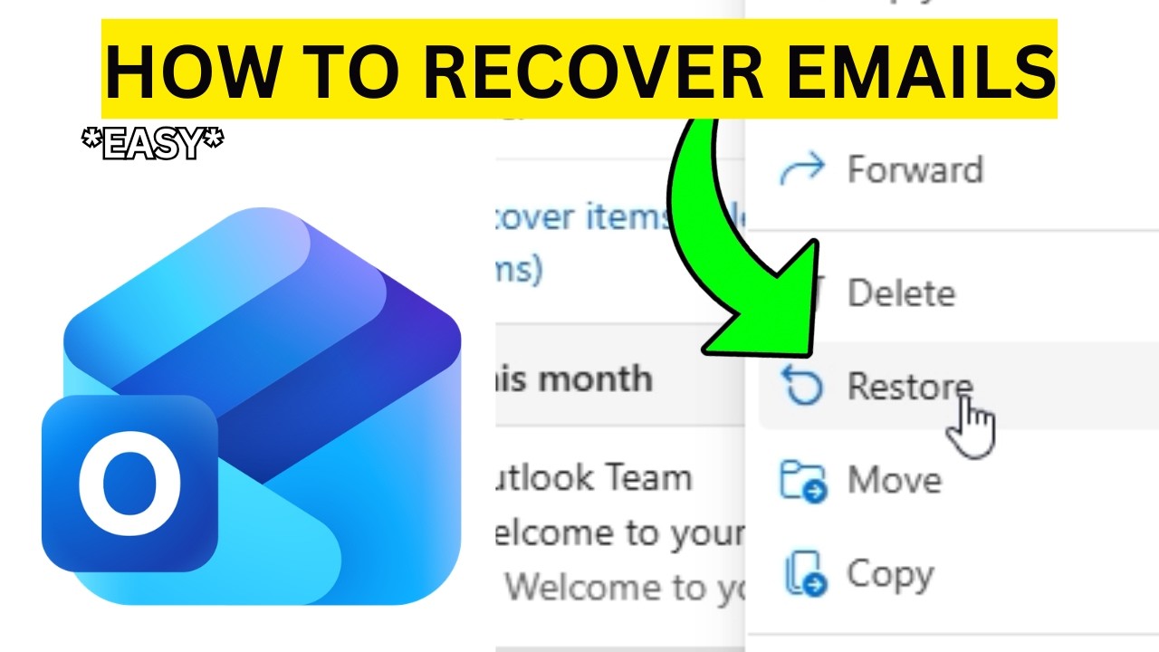 How To Recover Deleted Emails on Outlook(EASY)