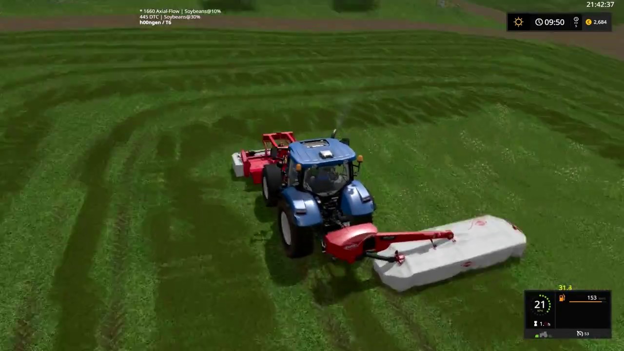 Farming Simulator 17 Timelapse 4 - Making silage bales!
