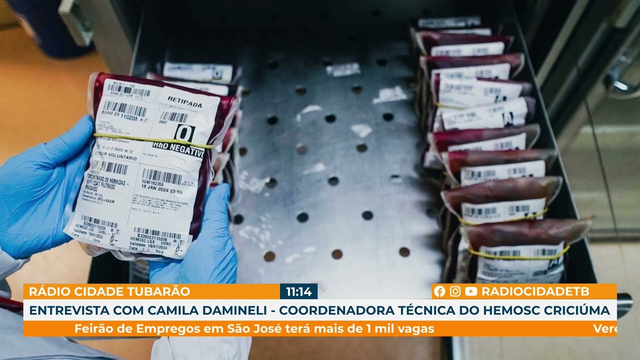 EMOSC ALERTA PARA QUEDA NAS DOAÇÕES DE SANGUE EM SC