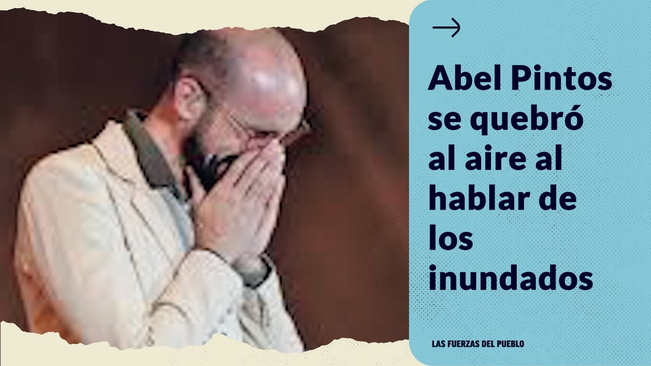 Abel Pintos se quebró en vivo al hablar de su familia y los damnificados de Bahía Blanca.