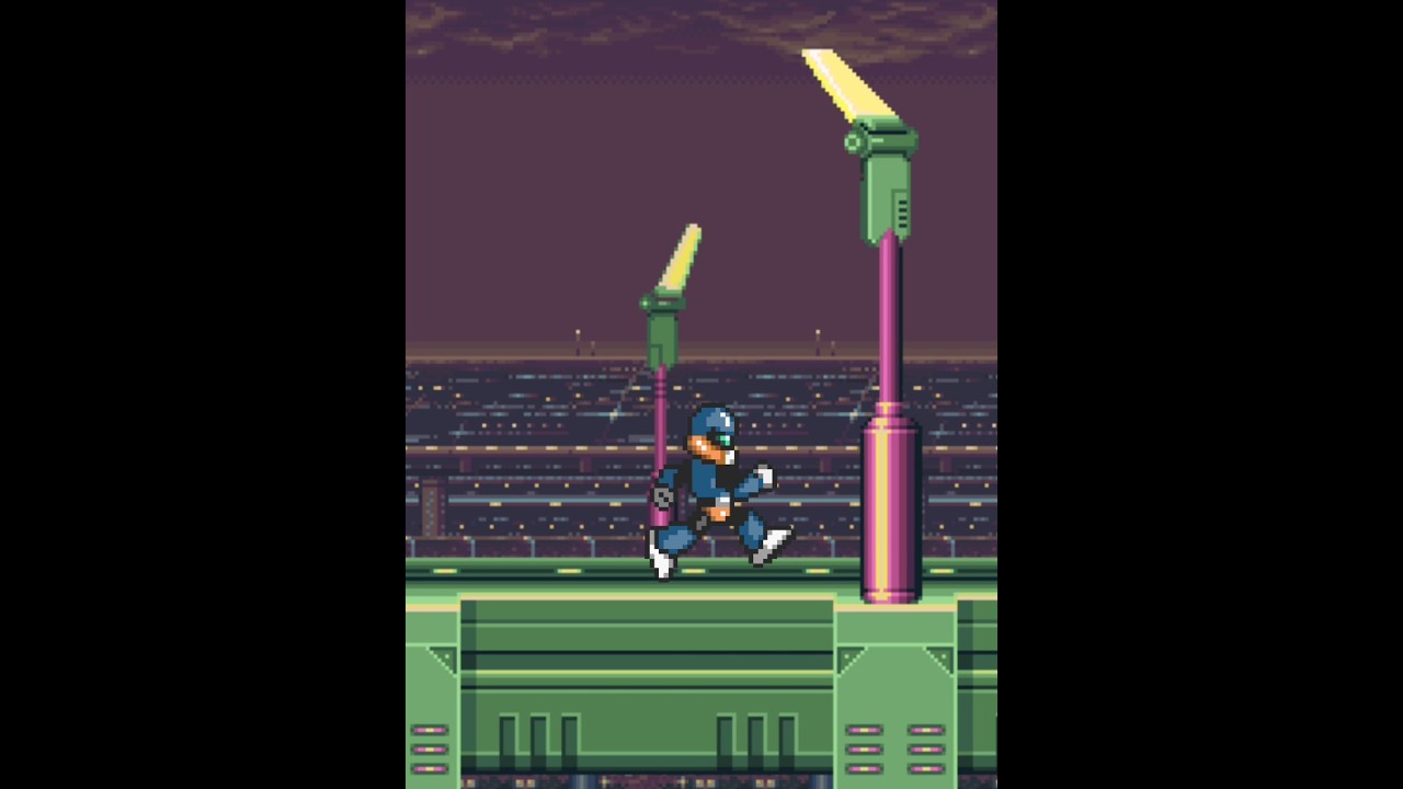 Walking on the Central Highway #animation #spritesanimation #megamanx