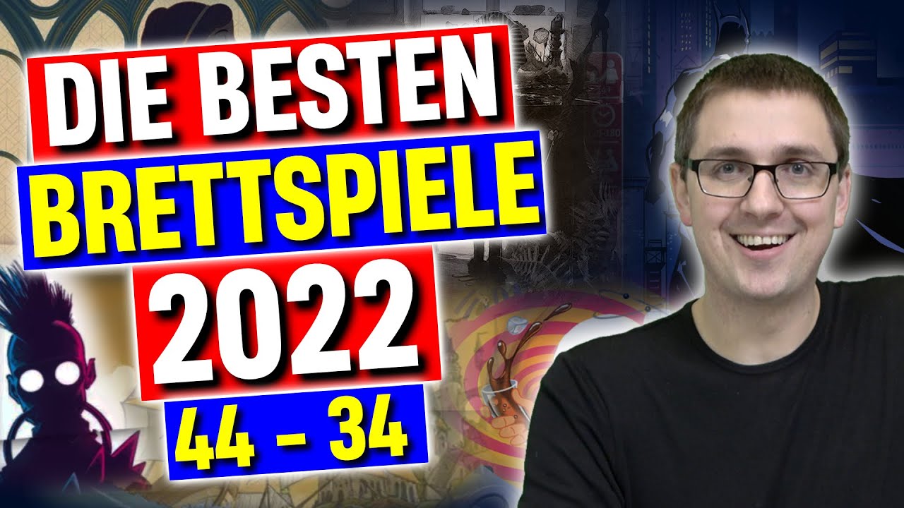 Die besten Brettspiele des Jahres 2022 - Plätze 44 - 34