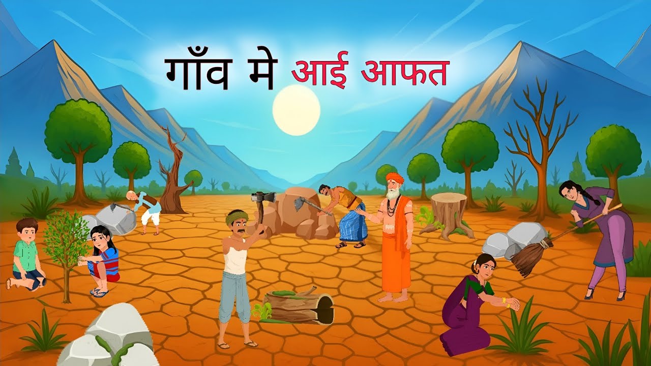 गाँव मे आई आफत |Hindi New Cartoon Video 2025