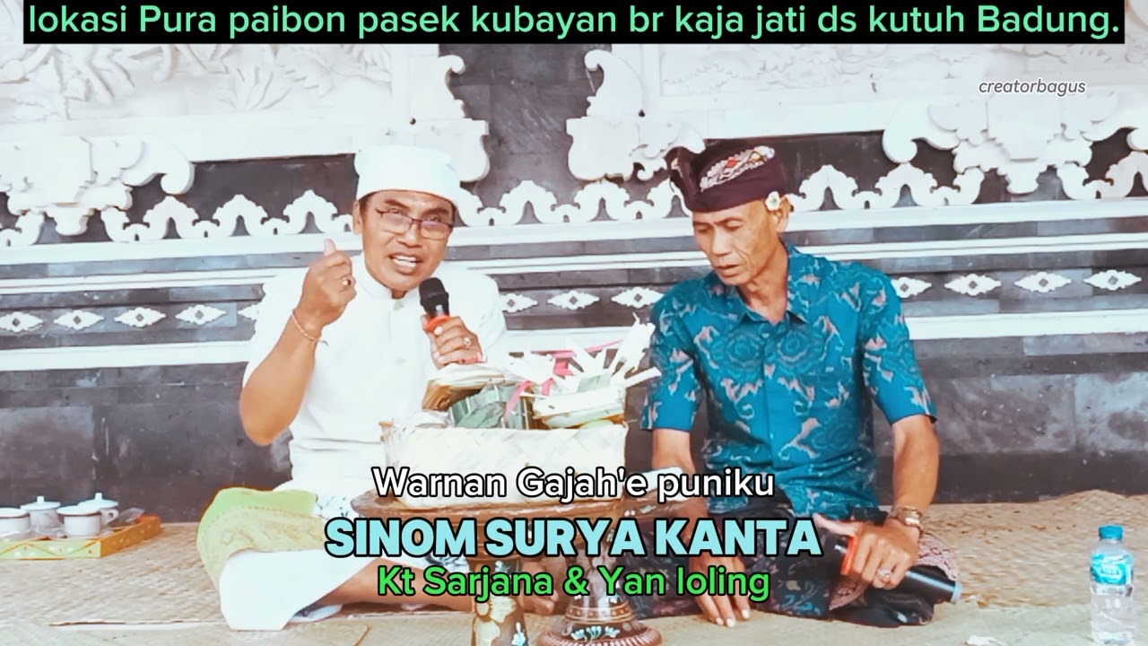 SINOM SURYAKANTA,Gaguritan Hyang Ganapati oleh : Yan Loling @CRAKEN TINGKEB