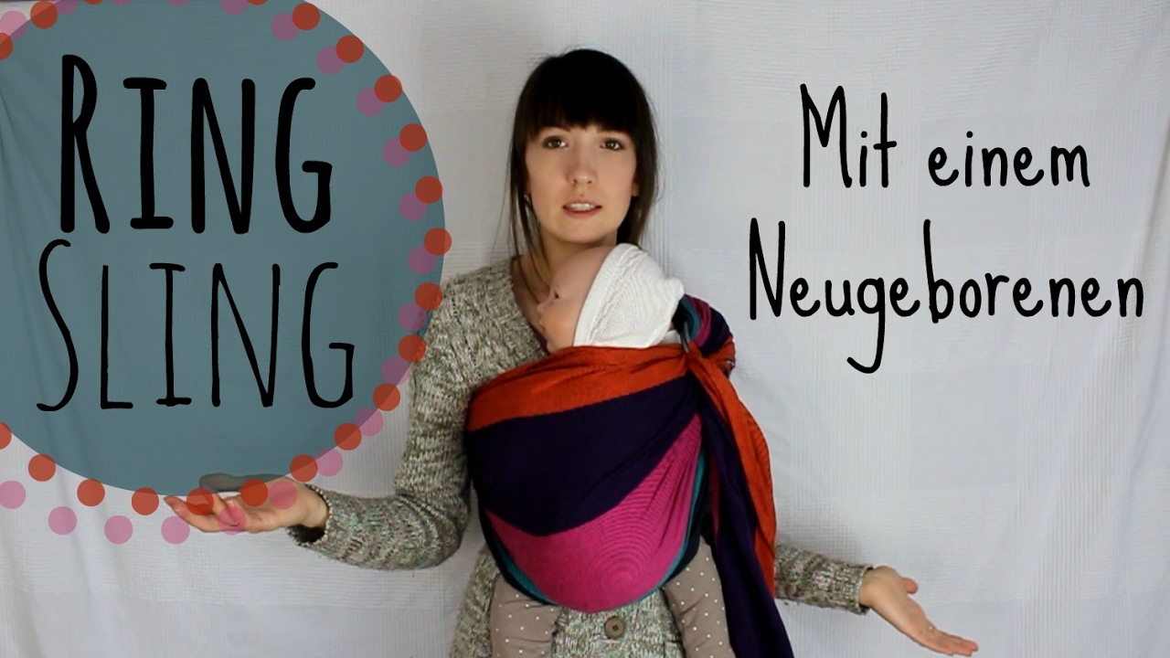 RING SLING (gekippt) | Anleitung und Tipps | Tragetuch binden