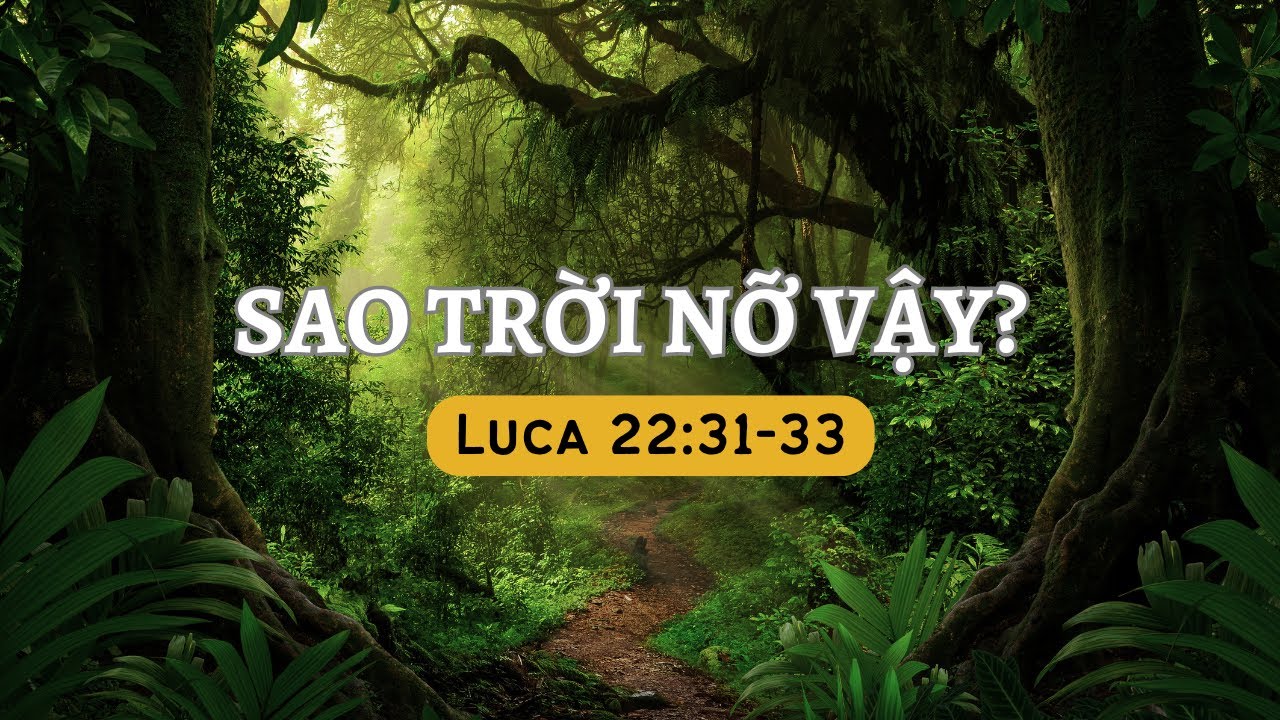 Luca 22:31-33 | SAO TRỜI NỠ VẬY? || Mục Sư Bùi Văn Ba